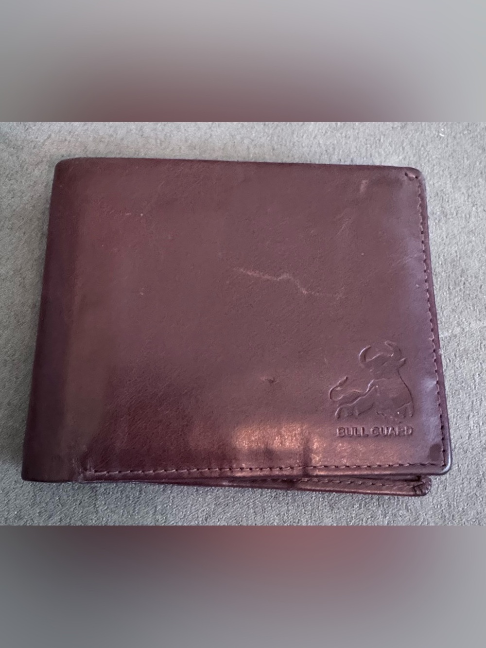 Men's Leather Bifold Wallet - Chocolate Brown